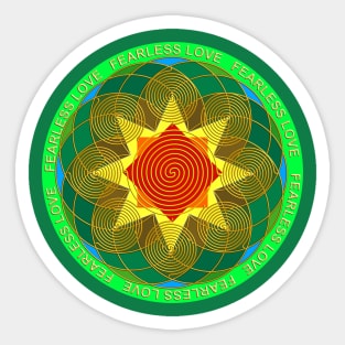 Fearless Love Energiser-Green Sticker